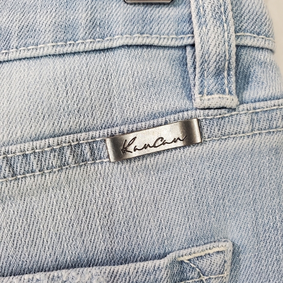 NEW KANCAN HIGH RISE ANKLE LENGTH SKINNY JEANS 3/25 DISTRESSED FRAY HEM - Picture 10 of 13